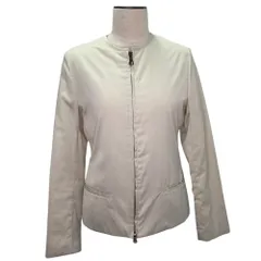 ジャンポールゴルチエ クラシック Jean Paul GAULTIER CLASSIQUE 長袖 ジャケット ノーカラー ジップアップ 中綿 40 Lサイズ相当 アイボリー k385910 0418のサムネイル