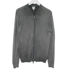 アルマーニ コレツィオーニ ARMANI COLLEZIONI 長袖 カーディガン ニット ジップアップ XSサイズ グレー k41795 0528のサムネイル