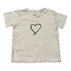  Le Petit b. agnès b. アニエスベー 半袖Tシャツハート ホワイト ベビー18mois【C477】のサムネイル