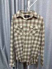 RRL ダブルアールエル チェックシャツ 長袖 レッド - メルカリ