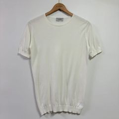 59 極美品 ジョンスメドレー ヘンリーネック tシャツ コットン Mサイズ 