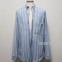 【80sカナダ製】エルエルビーン シャツ メンズ M L SAX ミントグリーン ストライプ L.L.Bean 旧タグ オックスフォード USED品 長袖 アメリカ古着
