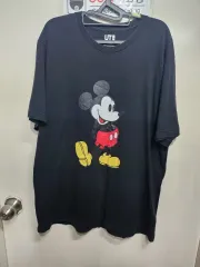 UNIQLO ユニクロ UT ミッキーマウス(mickey mouse) 半袖 Tシャツ ブラック