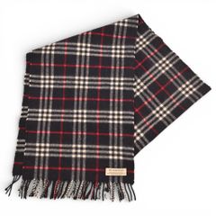新品BURBERRY TBロゴ カシミヤ ノバチェック ダブルフェイス マフラー