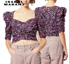 ISABEL ÉTOILE MARANT フラワープリント クロップドトップス ISABEL ÉTOILE MARANT フラワープリント クロップドトップス - メルカリ