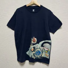 (^w^)b Design Tshirts Store graniph ゲゲゲの鬼太郎 グラニフ Tシャツ 半袖Tシャツ クルーネック イラストプリント キャラクターT 鬼モチーフ Tee 春夏 カジュアル メンズ サイズL OM12891HGのサムネイル