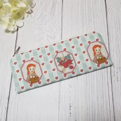 ハンドメイド レッド・メアリー・アン 生地 筆箱 ペンケース (ミント)のサムネイル