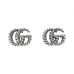 GUCCI GGマーモント ダブルG ツイスト アラベスク ピアス AG925 - メルカリ
