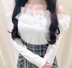 bibiy ビビィ オフショルパフスリーブトップス JOSEPHINE ブラック