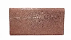 ボッテガヴェネタ 長財布 ガルーシャ 二つ折り 長札入れ 赤 レッド 163190 スティングレイ レザー エイ革 メンズ レディース BOTTEGA VENETA のサムネイル