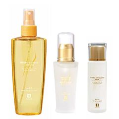 [온천 코스메틱] 관음 온천 스킨 케어 세트 [화장수 200ml + 유액 40ml + 미용액 40ml] 각 1 개 + [온천 코스메틱 샘플 1 주문 1 세트 포함] 무료 배송