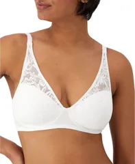 バリ レディース トップス Tシャツ Bali Womens Breathe Wireless TShirt Bra DF7594 White ホワイトのサムネイル