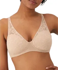 バリ レディース トップス Tシャツ Bali Womens Breathe Wireless TShirt Bra DF7594 Almondのサムネイル