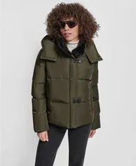 ダナ キャラン ニューヨーク レディース アウター ジャケット・ブルゾン シャツ コート DKNY Womenshirtoggle Hooded Puffer Coat Lodenのサムネイル