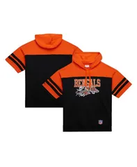 ミッチェルネス メンズ アウター パーカー・スウェット ヴィンテージ ロゴ パーカー Mitchell Ness Mens Black Cincinnati Bengals Off Field Vinのサムネイル