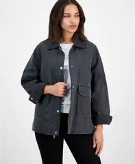 ビーシービージーマックスアズリア レディース アウター ジャケット・ブルゾン コーデュロイ ジャケット BCBGMAXAZRIA Womens CorduroyCollar Barn Jacket Gのサムネイル