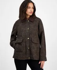 ビーシービージーマックスアズリア レディース アウター ジャケット・ブルゾン コーデュロイ ジャケット BCBGMAXAZRIA Womens CorduroyCollar Barn Jacket Bのサムネイル