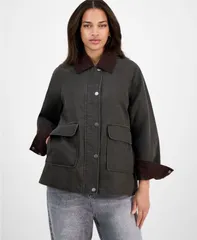 ビーシービージーマックスアズリア レディース アウター ジャケット・ブルゾン コーデュロイ ジャケット BCBGMAXAZRIA Womens CorduroyCollar Barn Jacket Aのサムネイル