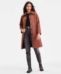 ビーシービージーマックスアズリア レディース アウター ジャケット・ブルゾン スエード ジャケット BCBGMAXAZRIA Womens ButtonFront FauxSuede Jacket Bのサムネイル