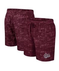 Colosseum Men's Swimwear Half Pants/Shorts Colosseum Mens Maroon Montana Grizzlies Ozark Swim Shorts Maroon