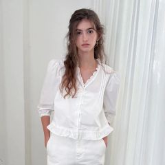 美品】POLO RALPH LAUREN アイレットコットンブラウス 中村アン - メルカリ