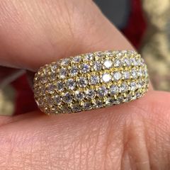 K18 ダイヤモンドリング 1.53ct 13.83g パヴェリング 豪華 - メルカリ