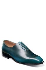 스테이시 아담스 남성 신발 Stacy Adams Hallquist Embellished Toe Wholecut Shoe Turquoise 터키석