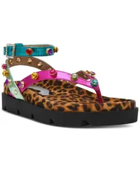 【送料無料】 ベッツィジョンソン レディース サンダル シューズ Womens Conley Gemstone Platform Footbed Sandals Bright Metallic Mulのサムネイル