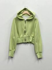 FANCY CLUB パフスリーブフードジップアップ ミントグリーン FANCY CLUB ホットフィックスパフスリーブフードジップアップ ミント