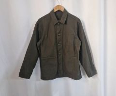 ろ*ん様 ブラックモールスキン ワークジャケット フレンチ SEABEES
