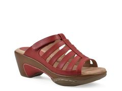 화이트 마운틴 여성 신발 샌들 플랫폼 White MountainValencia Platform Sandal Burnished Red 레드