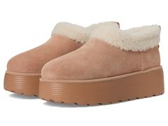 스튜어트 와이츠만 레이디스 슈즈 샌들 Stuart Weitzman Socharming Shearling Flatform Clogs New CamelCream 크림