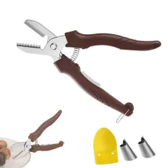 新品 SHSHANLC 栗むき器 くりむき器 日本製 多機能板栗剪 4点セット（栗カッター・栗ハサミ・栗爪・保護ガード2個） 栗の皮むき器 栗剥き 栗 皮むき 簡単 栗くり坊主 生栗対応 栗剥き器 家庭用のサムネイル