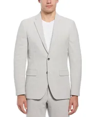 ペリーエリス メンズ アウター ジャケット・ブルゾン Perry Ellis MenslimFit Seersucker Suit Jacket Chiseled Stone ストーンのサムネイル