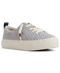 スペリー レディース シューズ スニーカー レース Sperry Womens Cove LaceUp Sneakerstriped Navy ネイビーのサムネイル
