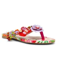 ベッツィジョンソン レディース シューズ サンダル フラワー柄 フラワー Betsey Johnson Womens Doloris Floral Thong Flat Sandals Brightのサムネイル