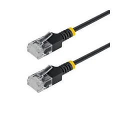 【新品・3営業日で発送】STARTECH.COM カテゴリ6A(CAT6A)LANケーブル／超スリム／4m／UTP／ブラック(N6APATUTP34BKS4M)