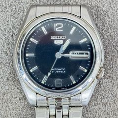 美品 高精度】初代SEIKO5 グレー文字盤 新品革ベルト パッキン交換済み