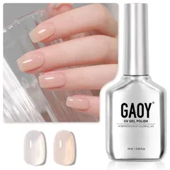新品 GAOY ジェルネイル カラージェル シアーカラー 透け感 ヌード ベージュ 単色 16ml UV・LED対応 ポリッシュタイプ セルフネイル（2439 ちゅるんベージュ）のサムネイル