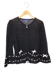 M'GRACY エムズグレイシー お花のリボンが素敵なカーディガン サイズ38