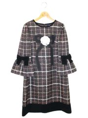 美品 MSGRACYエムズグレイシー 42 大きめ 花柄 ベロア ワンピース