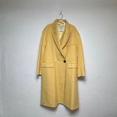 MaxMara ミドル丈コート イエロー ヴァージンウール 美品 - メルカリ