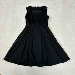 Rene ルネ ノースリーブニットフレアワンピース ブラック 36 S - メルカリ