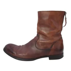 SHIPS JET BLUE シップスジェットブルー レザー 本革 アンクルブーツ ショート シューズ バックファスナー 43/28.0 茶 メンズ 古着 中古 USEDのサムネイル