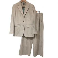美品 24AW Max Mara マックスマーラ TAILLEUR SARTORIALE サルトリアーレコレクション ジャケット＋パンツ サイズ40 ベージュ レディース 古着 中古 USEDのサムネイル