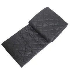 美品 CHANEL シャネル ココマーク マトラッセ キルティング パテッド マフラー ブラック メンズ レディース 古着 中古 USEDのサムネイル