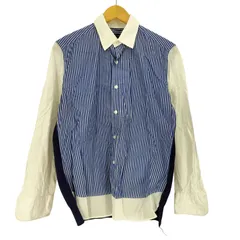 ツモリチサト TSUMORI CHISATO ニットドッキング 異素材 ストライプ L/S シャツ レディース JPN：1 のサムネイル