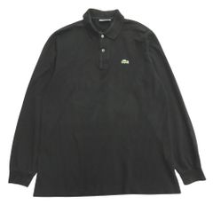 フランス製 CHEMISE LACOSTE 長袖ポロシャツ 黒 6 フレラコ - メルカリ