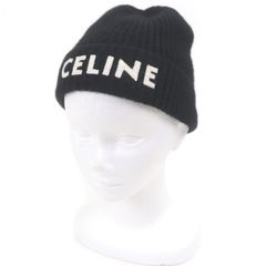 し*た様 celine ニット帽 ネイビー - メルカリ