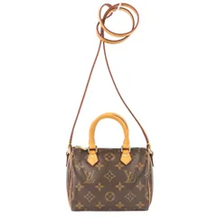 LOUIS VUITTON ルイヴィトン ナノ スピーディ モノグラム ショルダーポーチ ミニバッグ M61252 ブラウン レディース 古着 中古 USEDのサムネイル